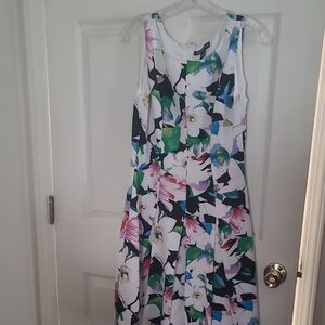 American Living Floral Print Midi Dress - Multicolor